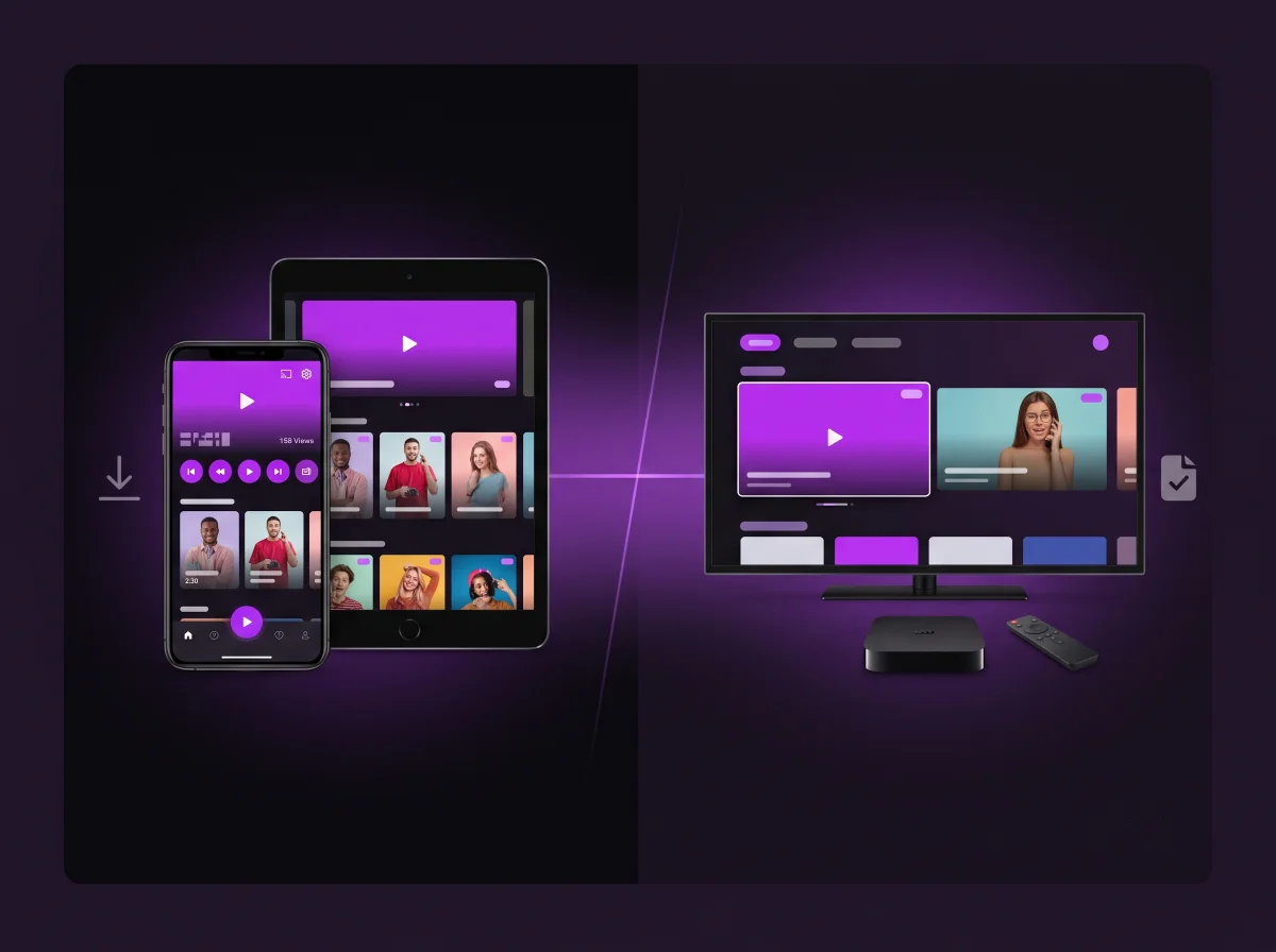 Comparison between the ElephTV mobile APK and television APK