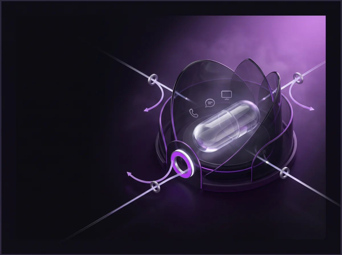 Protected information capsule representing ElephTV privacy and customer control