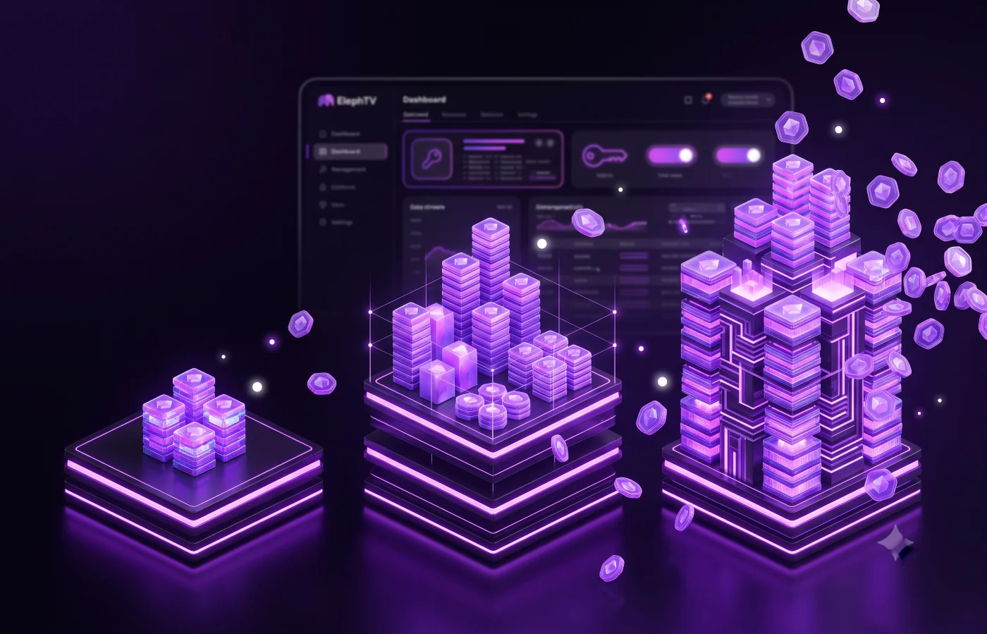 ElephTV reseller packages showing scalable credit growth