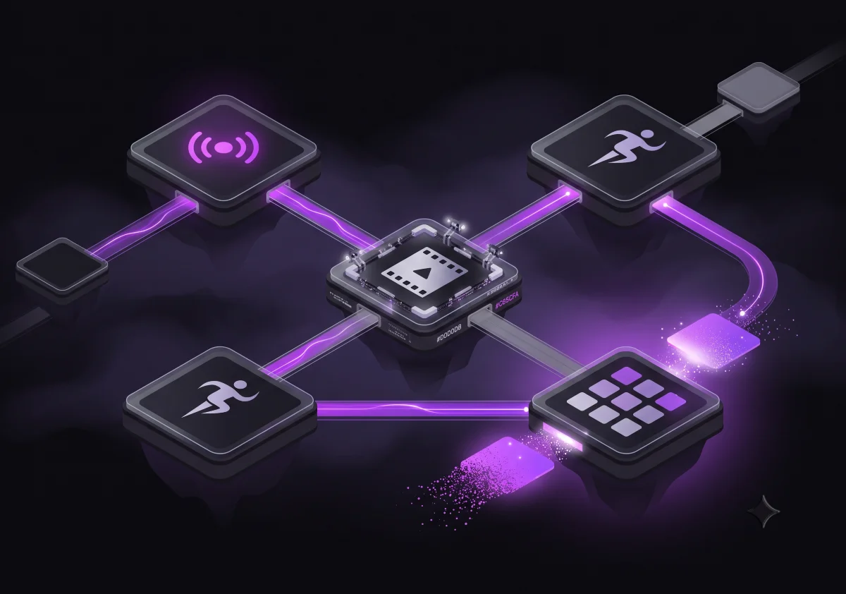 Conceptual digital platforms representing ElephTV service availability, maintenance and content changes